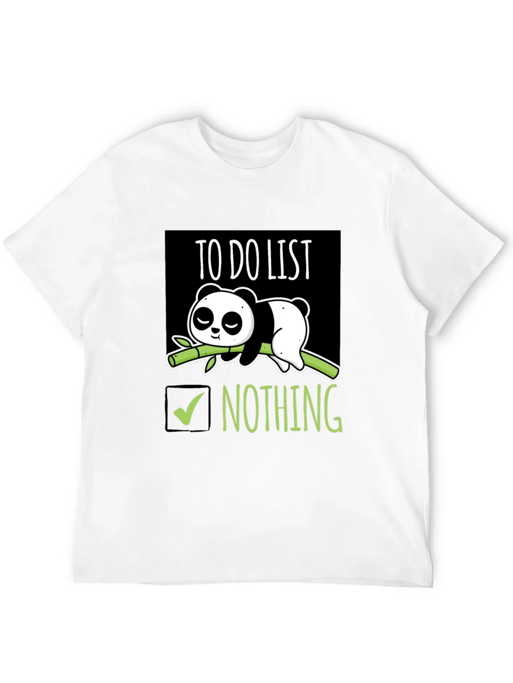 Lazy Panda To-Do List T-Shirt product image 10