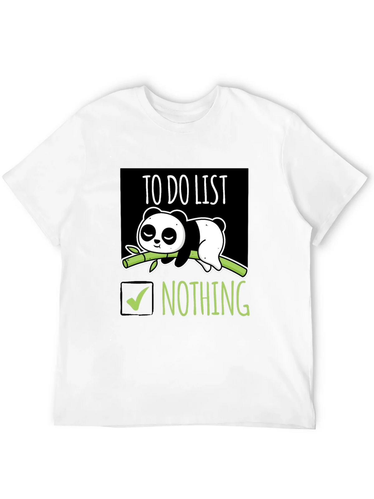 Lazy Panda To-Do List T-Shirt product image 10