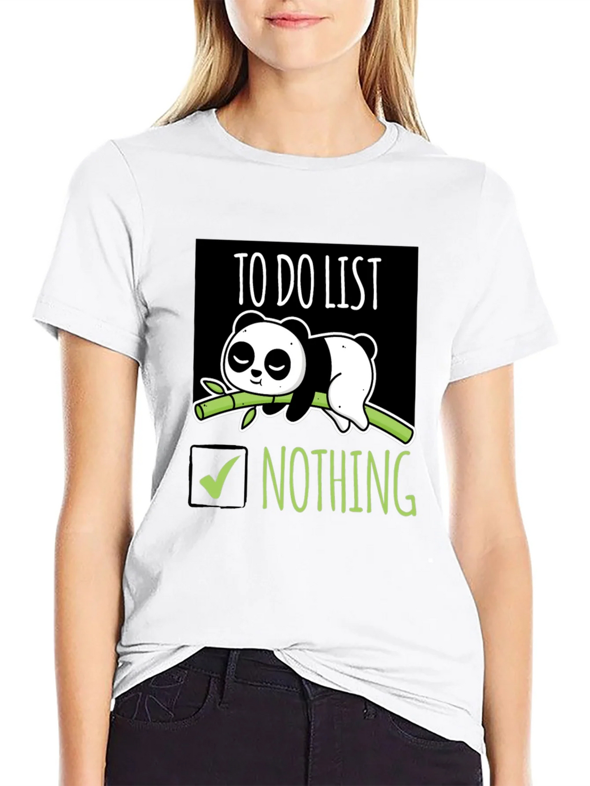 Lazy Panda To-Do List T-Shirt product image 7