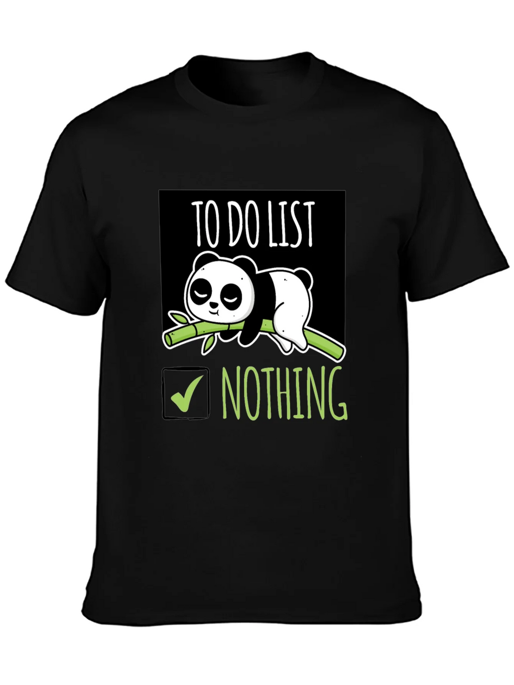 Lazy Panda To-Do List T-Shirt product image 3