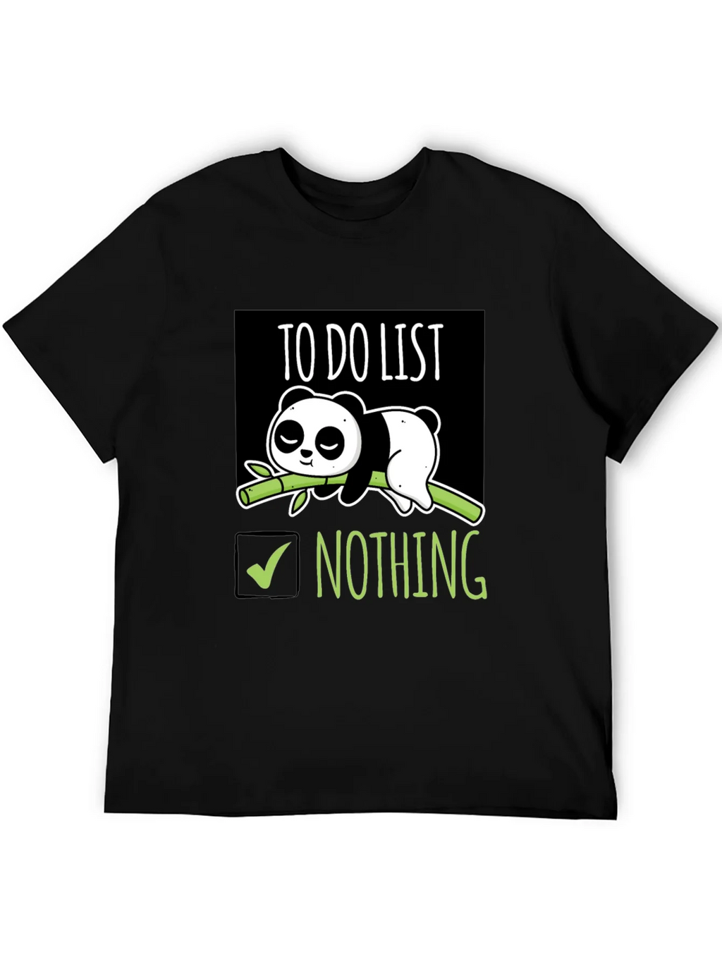 Lazy Panda To-Do List T-Shirt product image 4