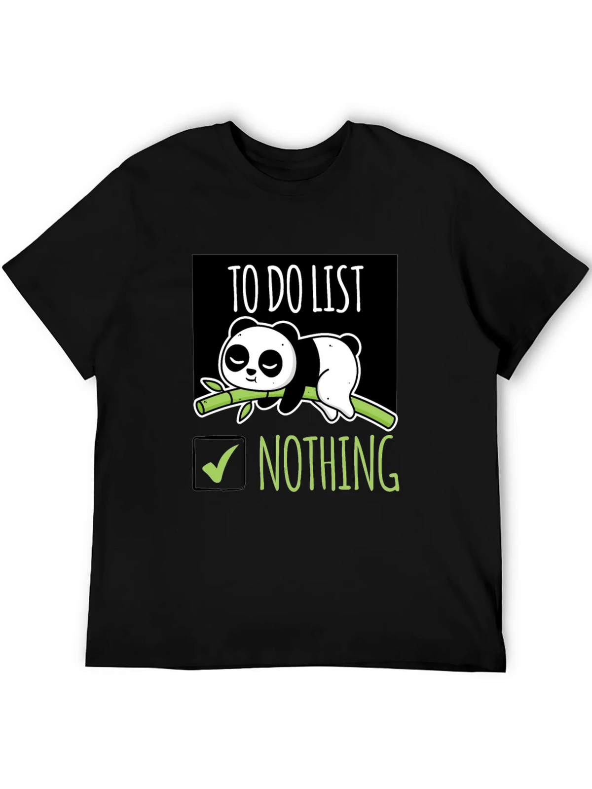 Lazy Panda To-Do List T-Shirt product image 4
