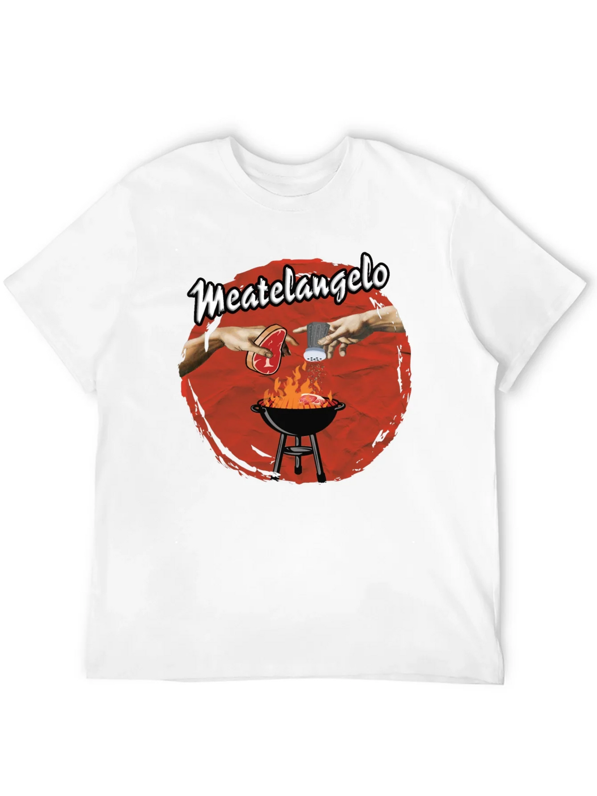 Meatangelo T-Shirt - Creation of Adam BBQ Design product image 11