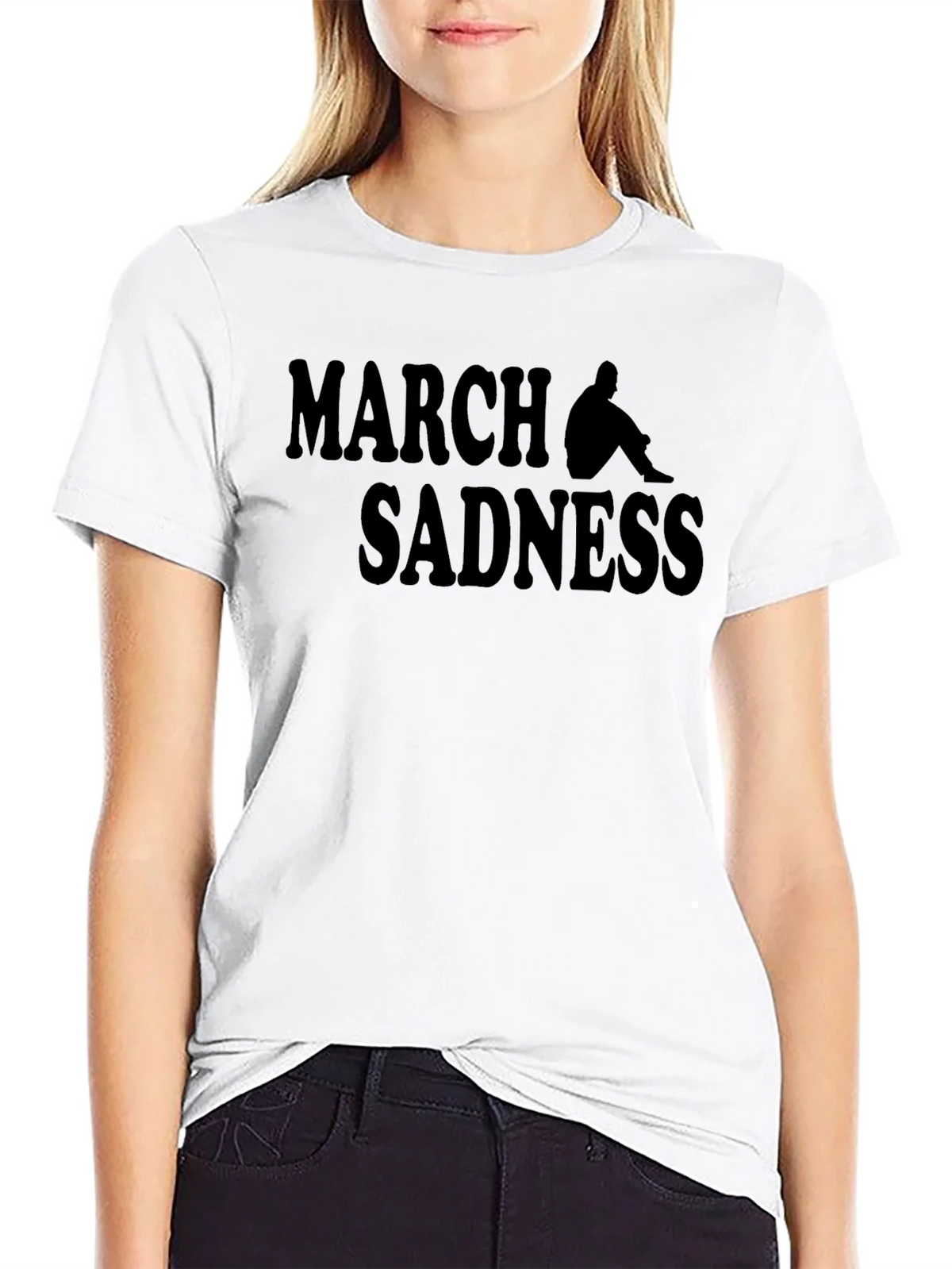 March Sadness Graphic Tee - Black product image 8