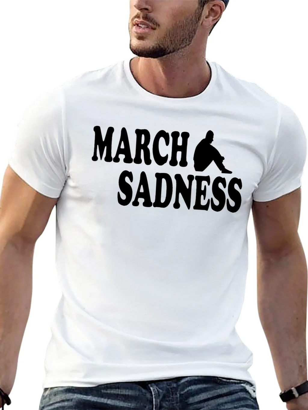 March Sadness Graphic Tee - Black product image 12