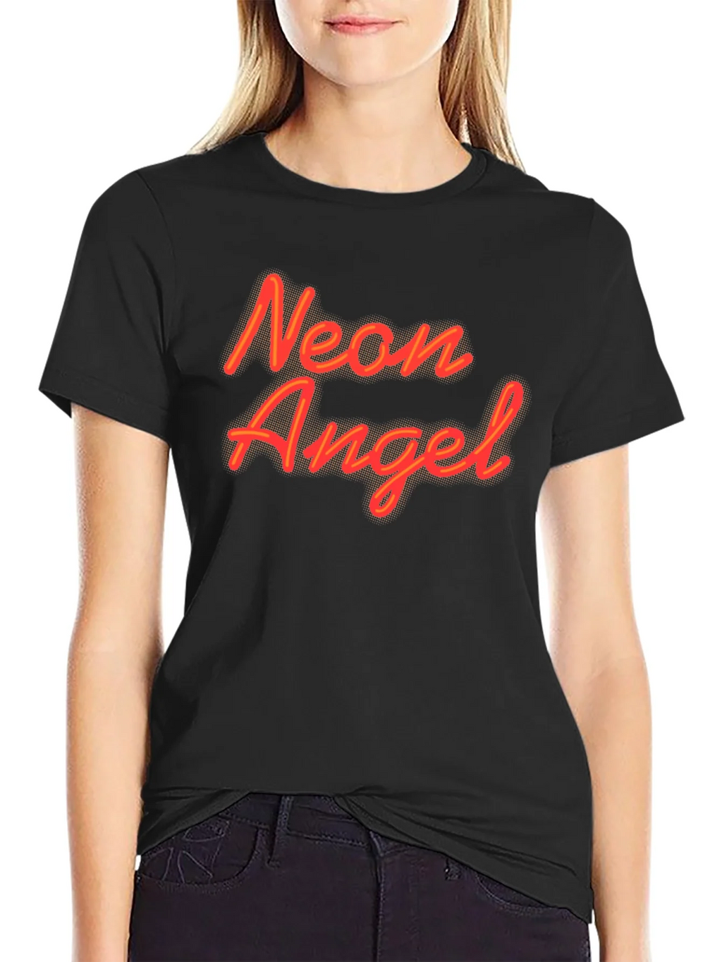 Neon Angel Black Graphic Tee product image 2