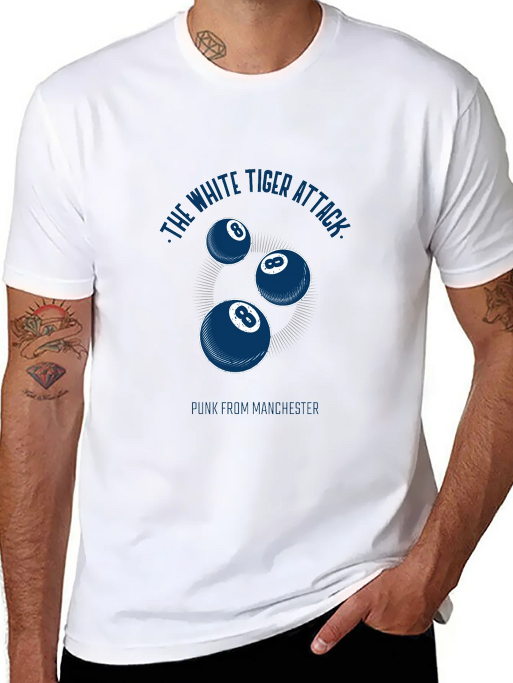 The White Tiger Attack Graphic Tee product image 7