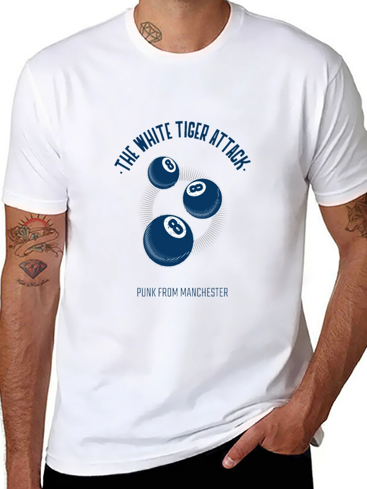 The White Tiger Attack Graphic Tee product image 7