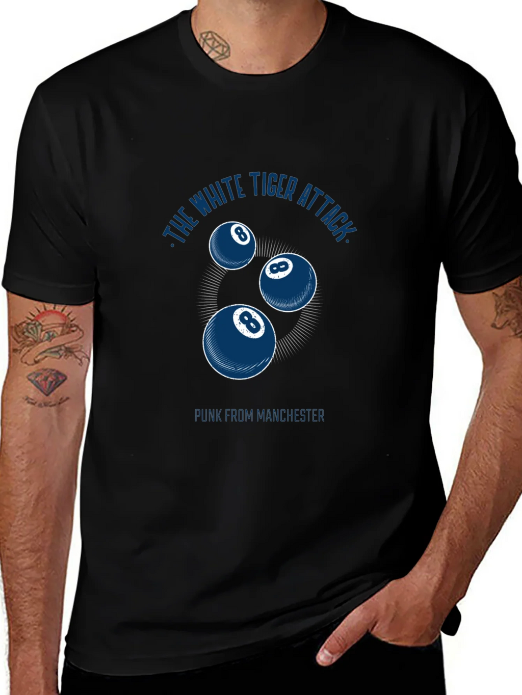 The White Tiger Attack Graphic Tee product image 1