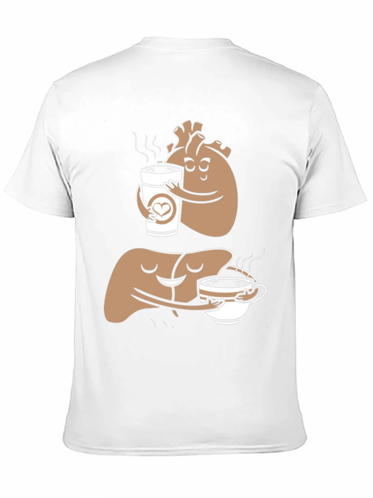 Anatomical Heart & Liver Coffee T-Shirt product image 3