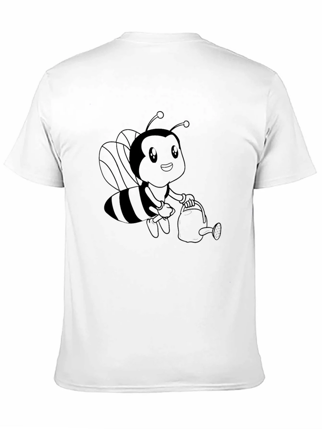 Cute Bee Graphic Tee - Black Cotton Comfort product image 10