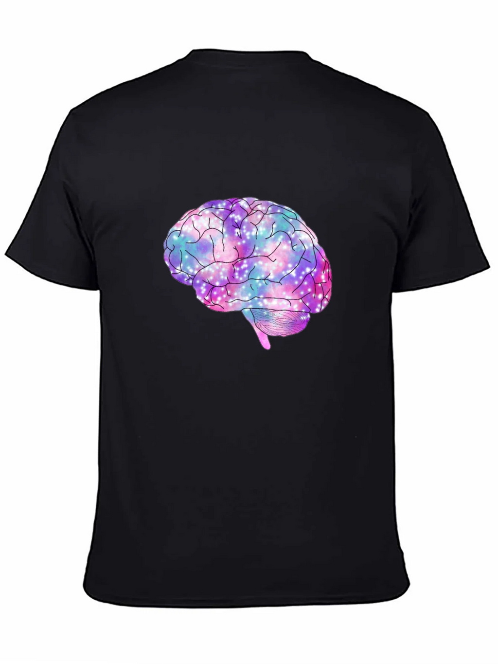 Galaxy Brain Graphic T-Shirt - Black product image 1