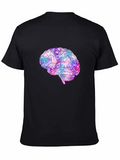 Galaxy Brain Graphic T-Shirt - Black product image 1