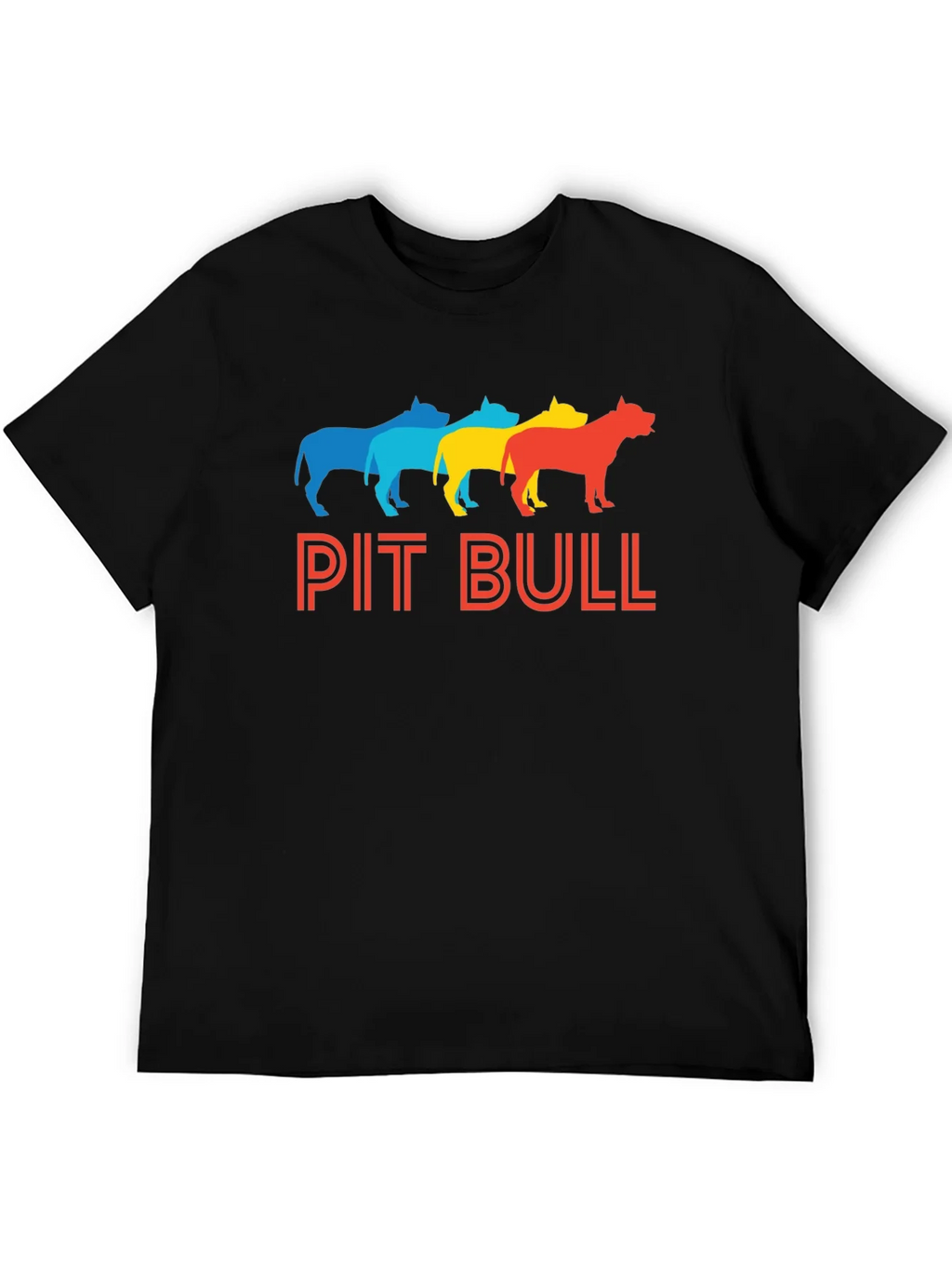 Colorful Pit Bull Graphic Tee product image 2