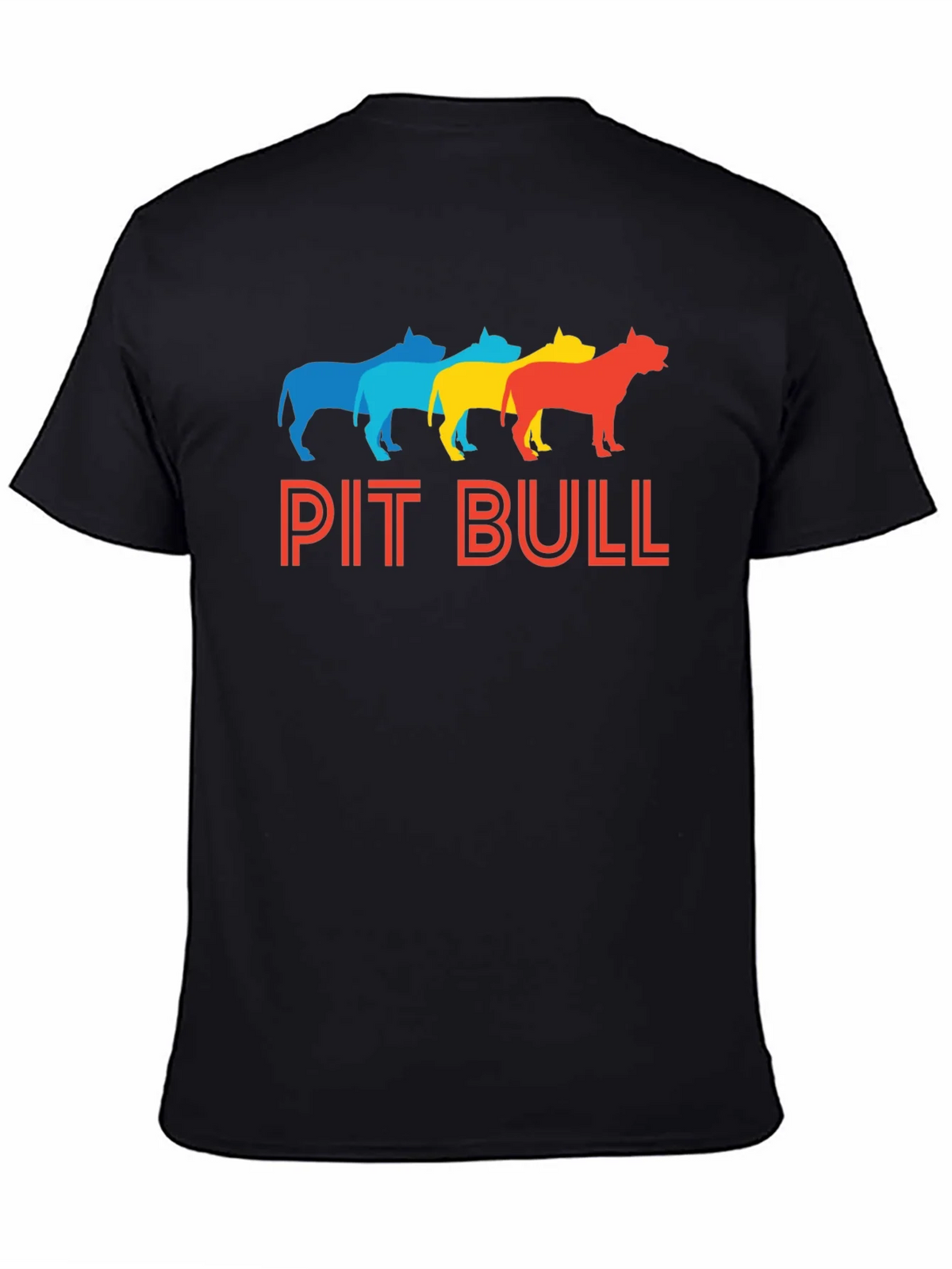 Colorful Pit Bull Graphic Tee product image 1