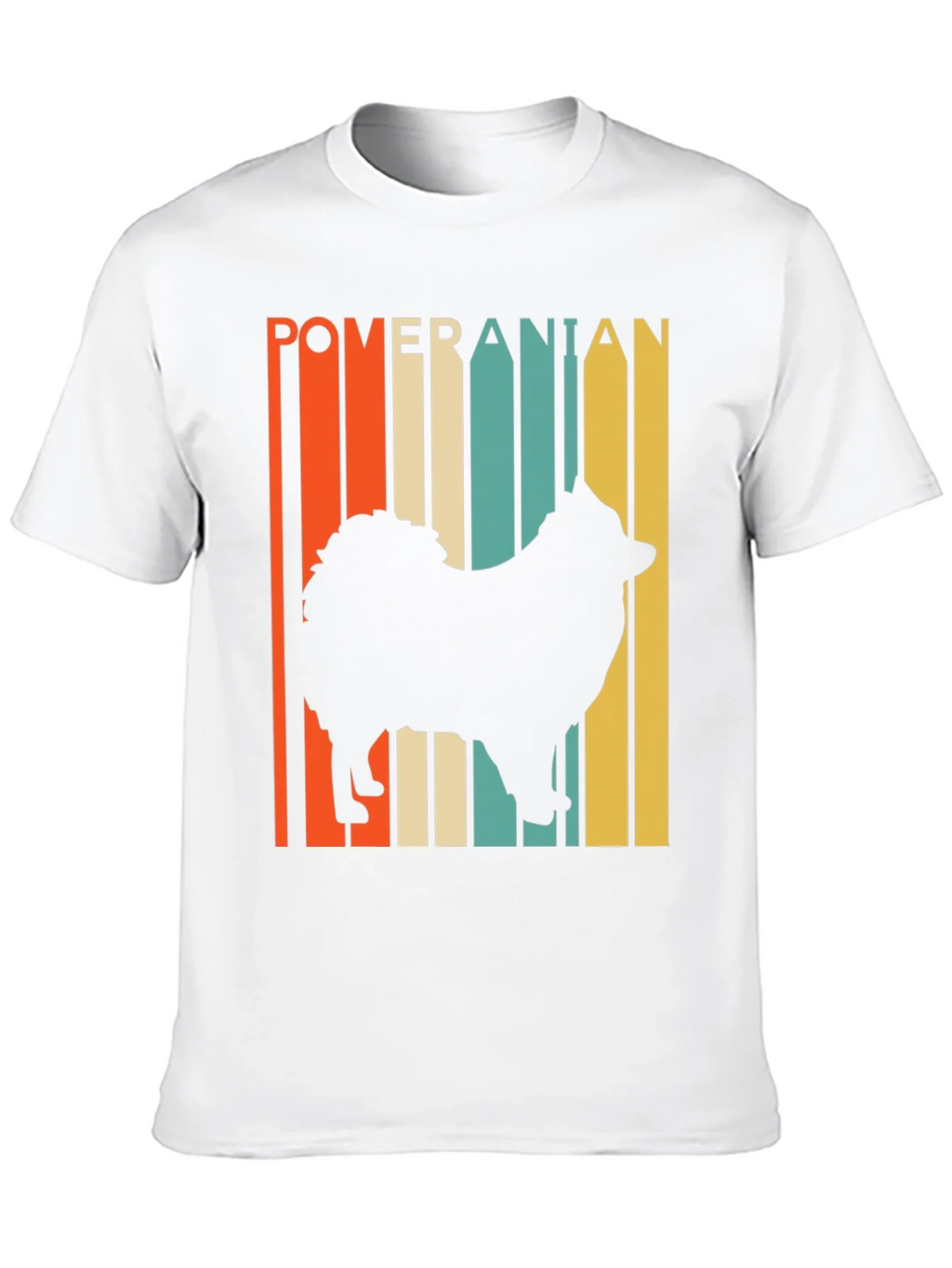 Pomeranian Silhouette Retro Graphic Tee product image 9