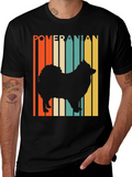 Pomeranian Silhouette Retro Graphic Tee product image 1