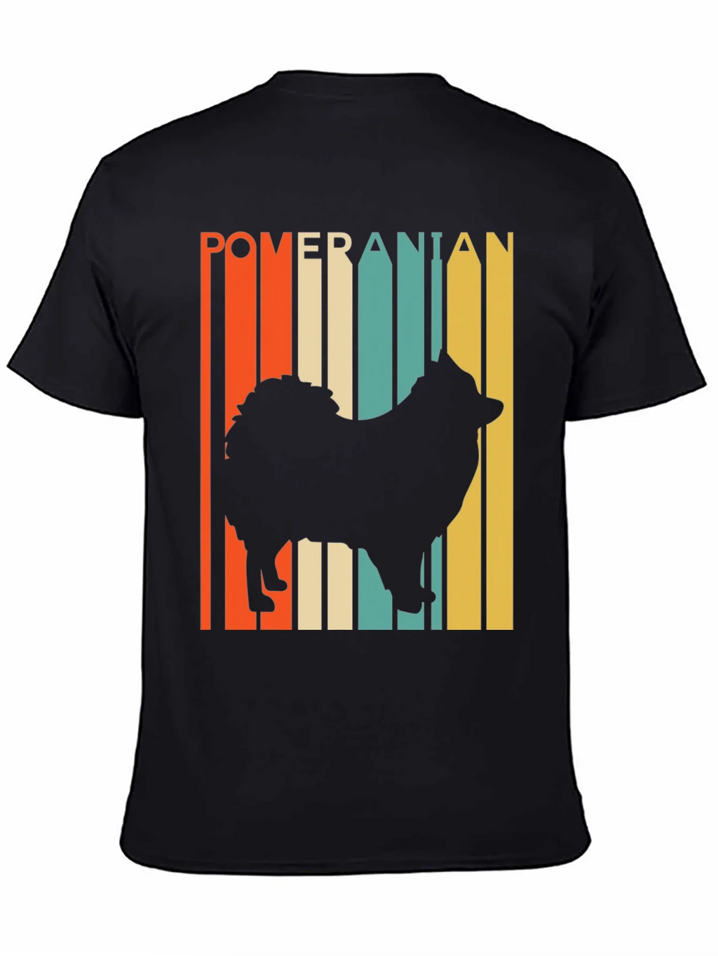 Pomeranian Silhouette Retro Graphic Tee product image 4