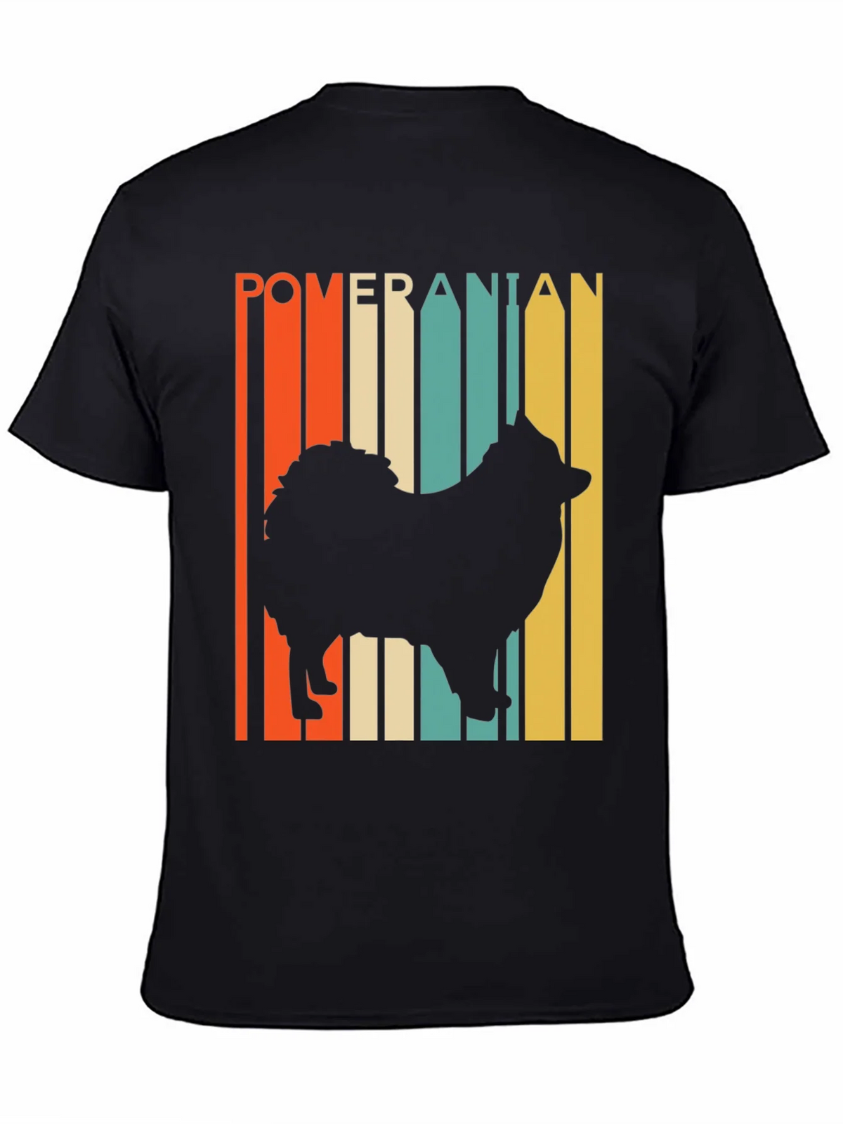 Pomeranian Silhouette Retro Graphic Tee product image 4