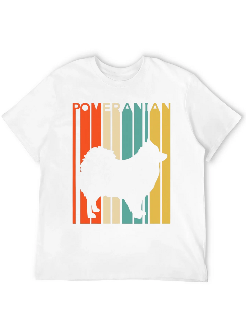 Pomeranian Silhouette Retro Graphic Tee product image 11