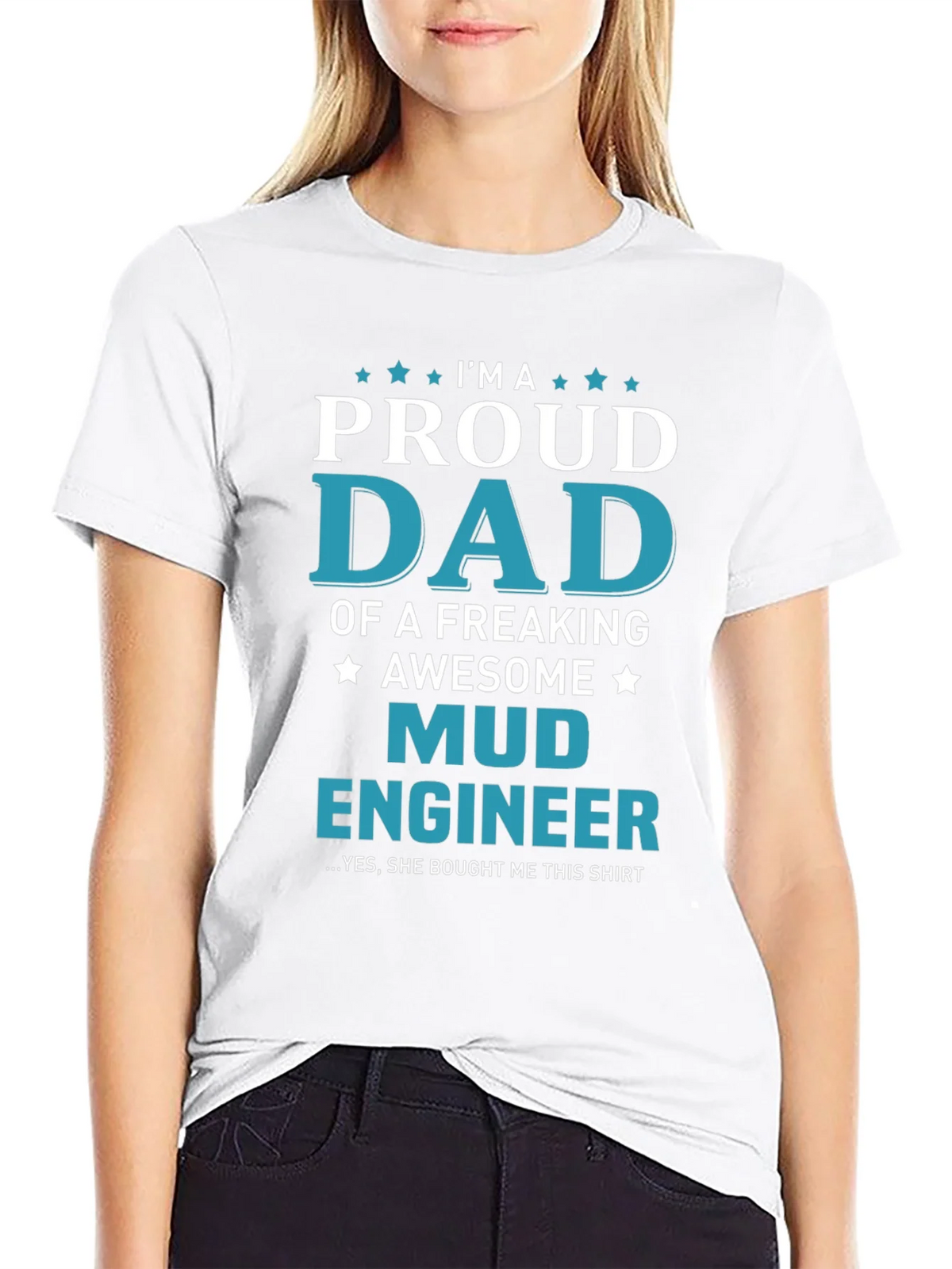 Proud Mud Engineer Dad T-Shirt product image 8