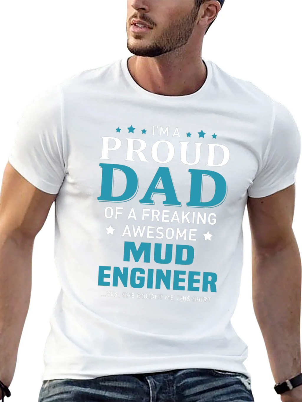 Proud Mud Engineer Dad T-Shirt product image 12