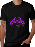 Mens Black Snake Graphic T-Shirt product image 1