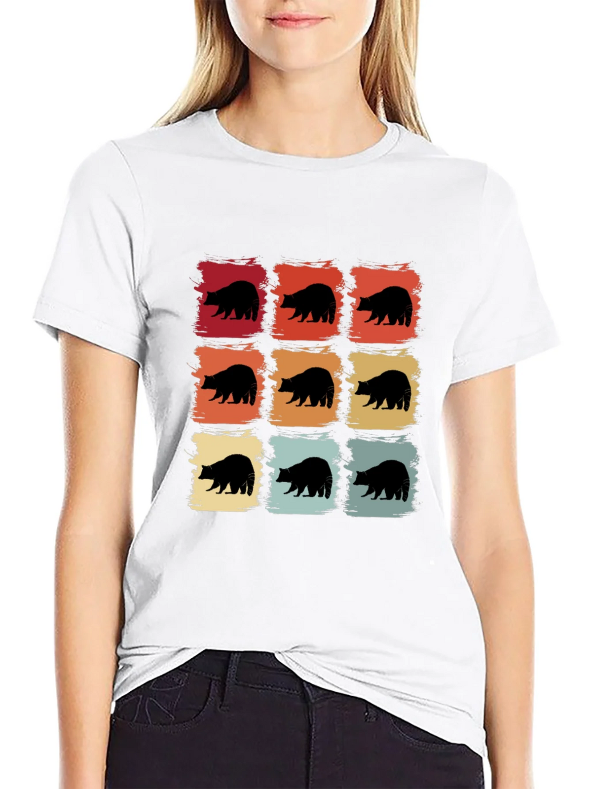 Retro Bear Graphic Tee - Black product image 6
