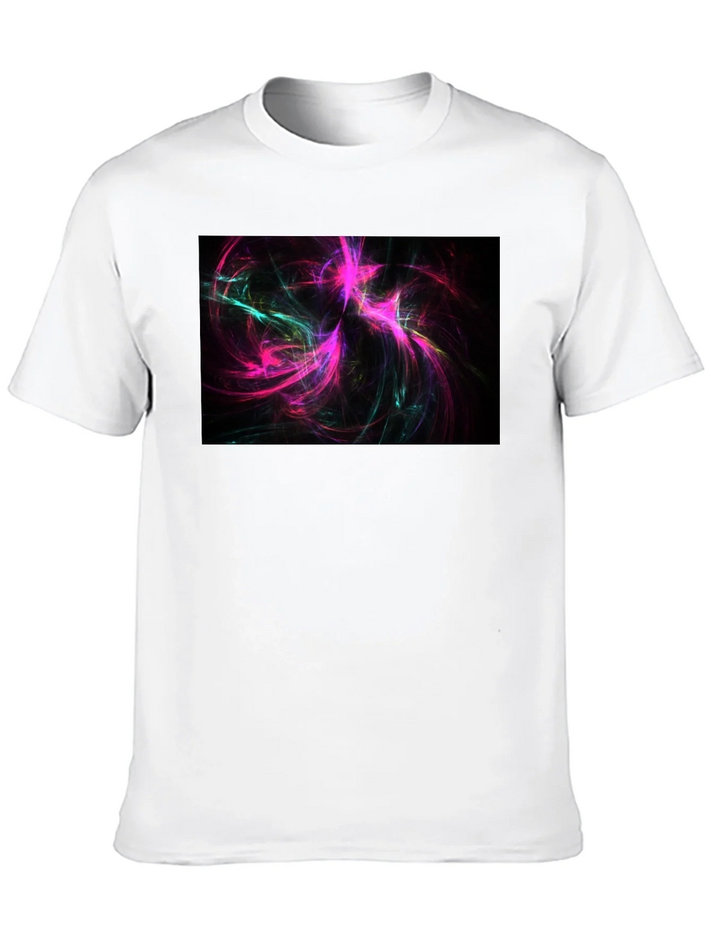 Abstract Swirls Black Tee - Vivid Graphic Print product image 5