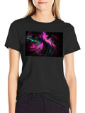 Abstract Swirls Black Tee - Vivid Graphic Print product image 1