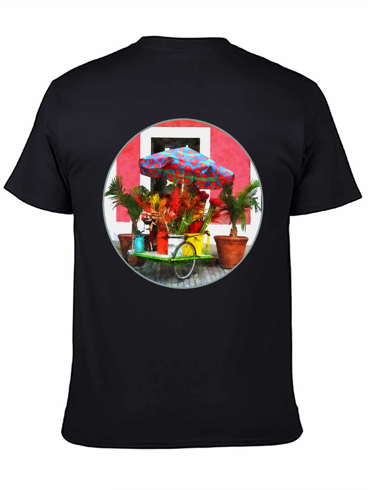 Tropical Flower Cart Graphic Tee product image 4
