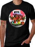 Tropical Flower Cart Graphic Tee product image 1