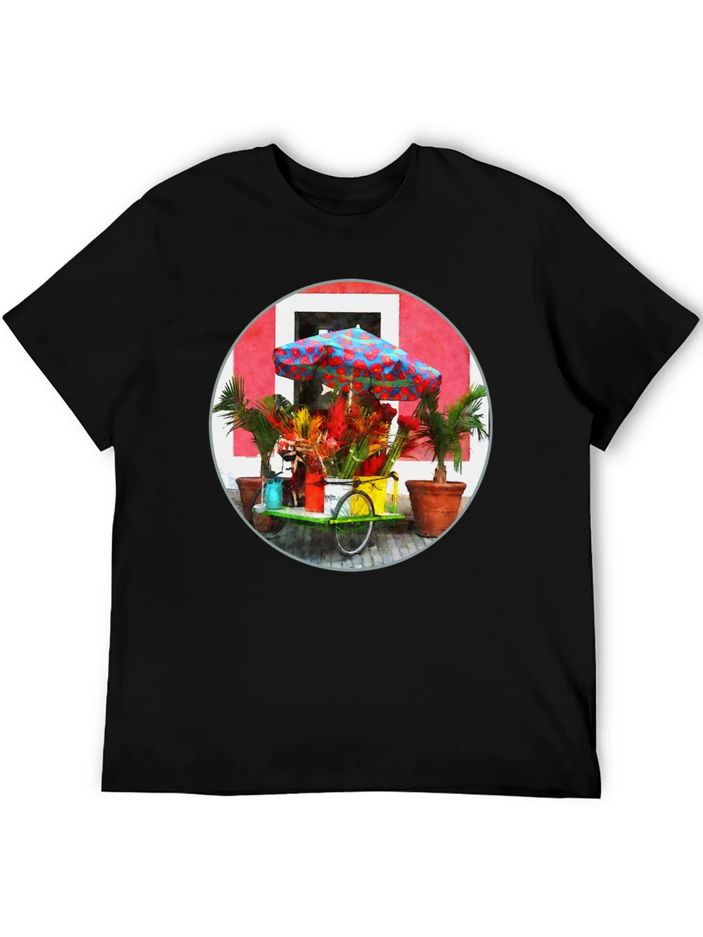 Tropical Flower Cart Graphic Tee product image 5
