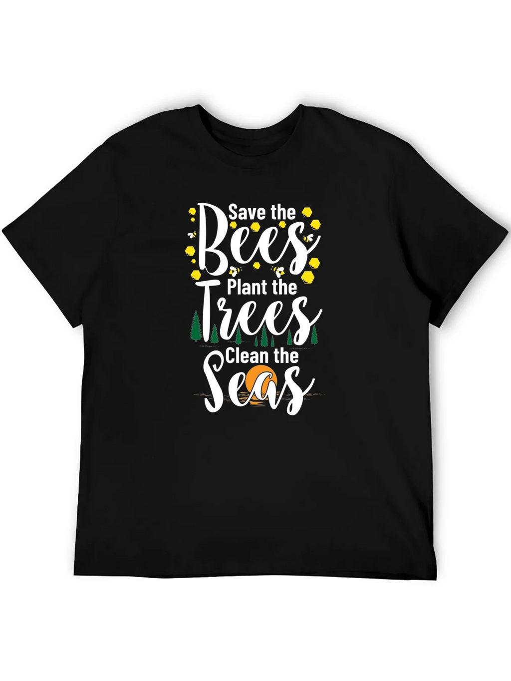 Save the Bees Graphic T-Shirt - Eco Friendly Tee product image 5