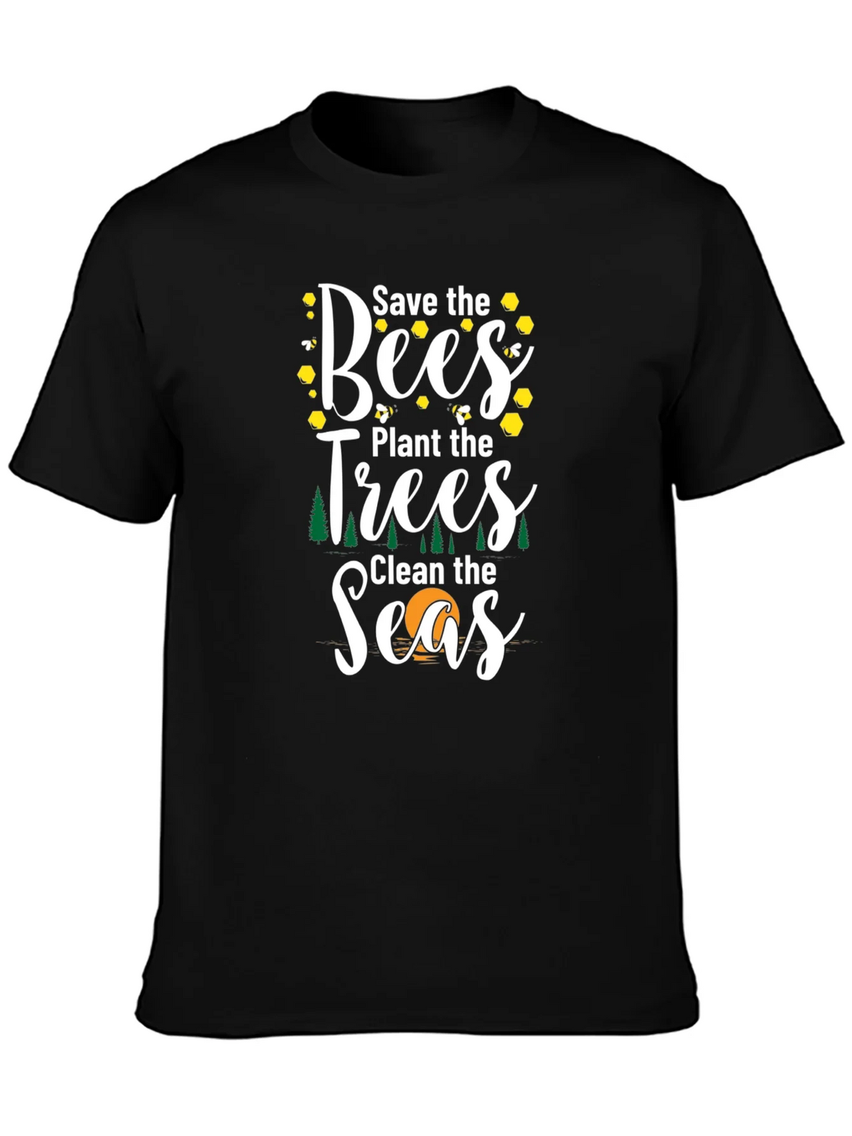 Save the Bees Graphic T-Shirt - Eco Friendly Tee product image 3