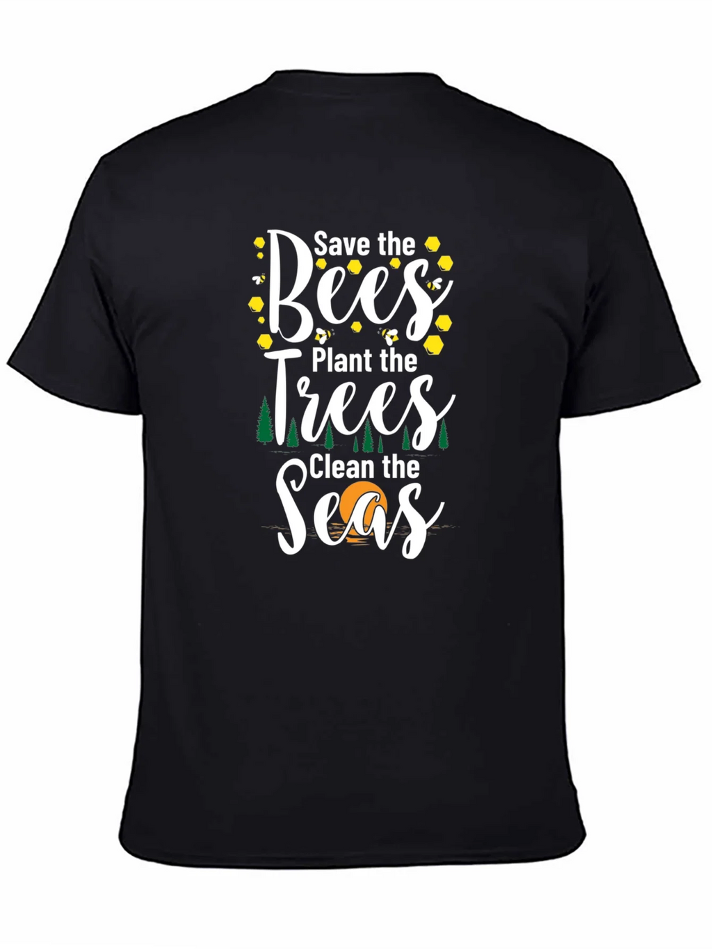 Save the Bees Graphic T-Shirt - Eco Friendly Tee product image 4