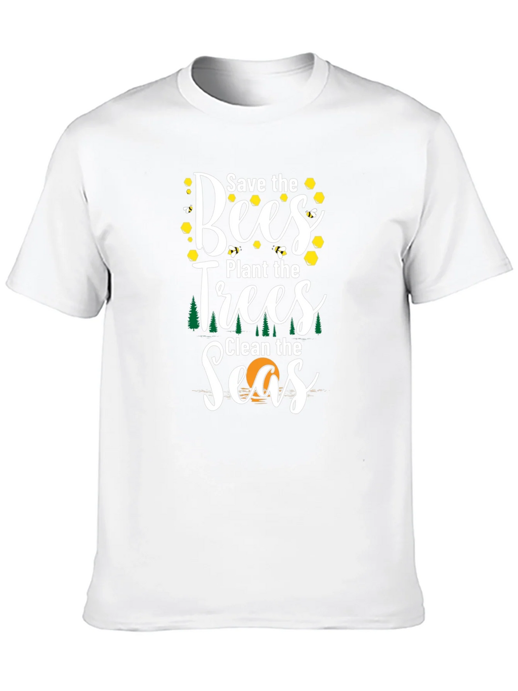 Save the Bees Graphic T-Shirt - Eco Friendly Tee product image 9