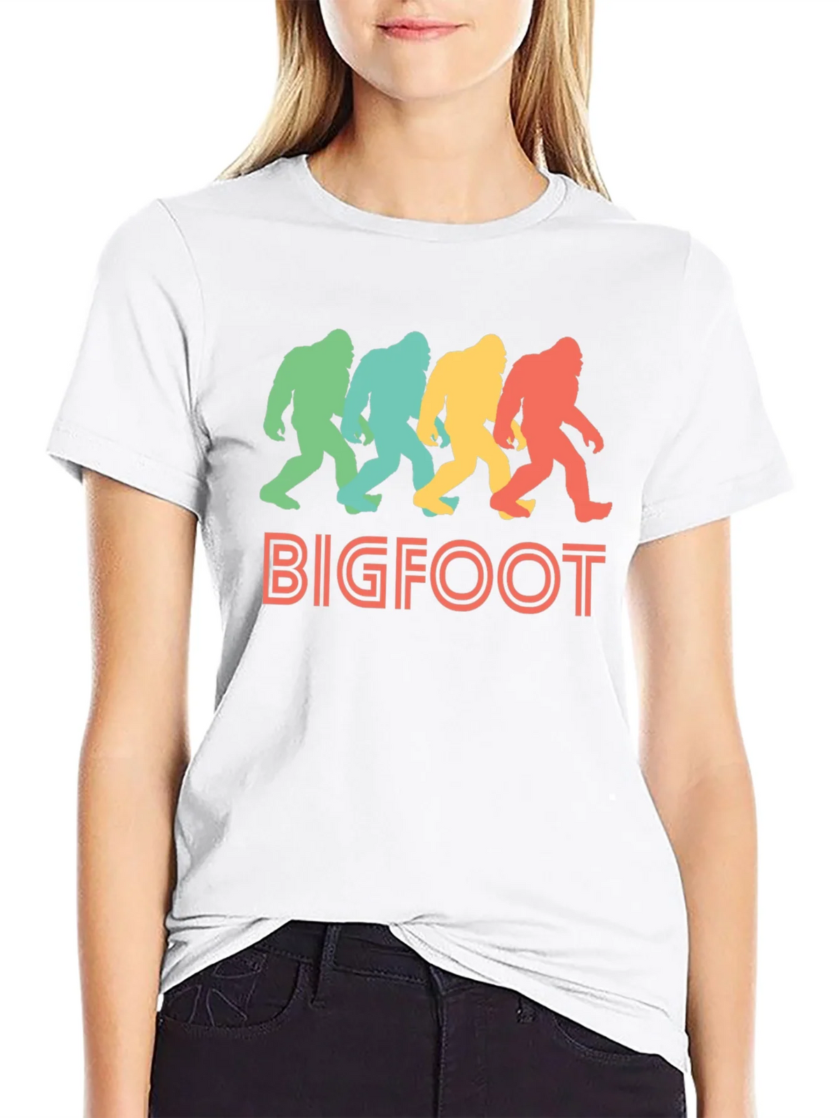 Retro Bigfoot T-Shirt - Sasquatch Silhouette Tee product image 8