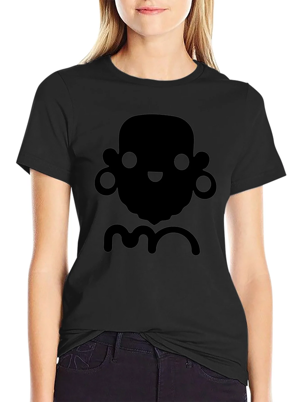 Funky Graphic Tee - Black Crew Neck Short Sleeve Shirt product image 1