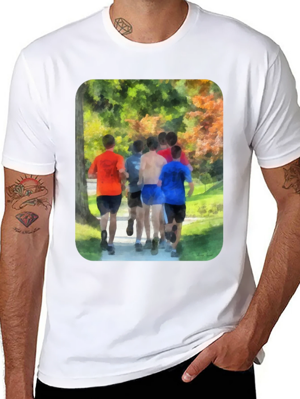 Runners Tee - Artistic Graphic Print product image 1