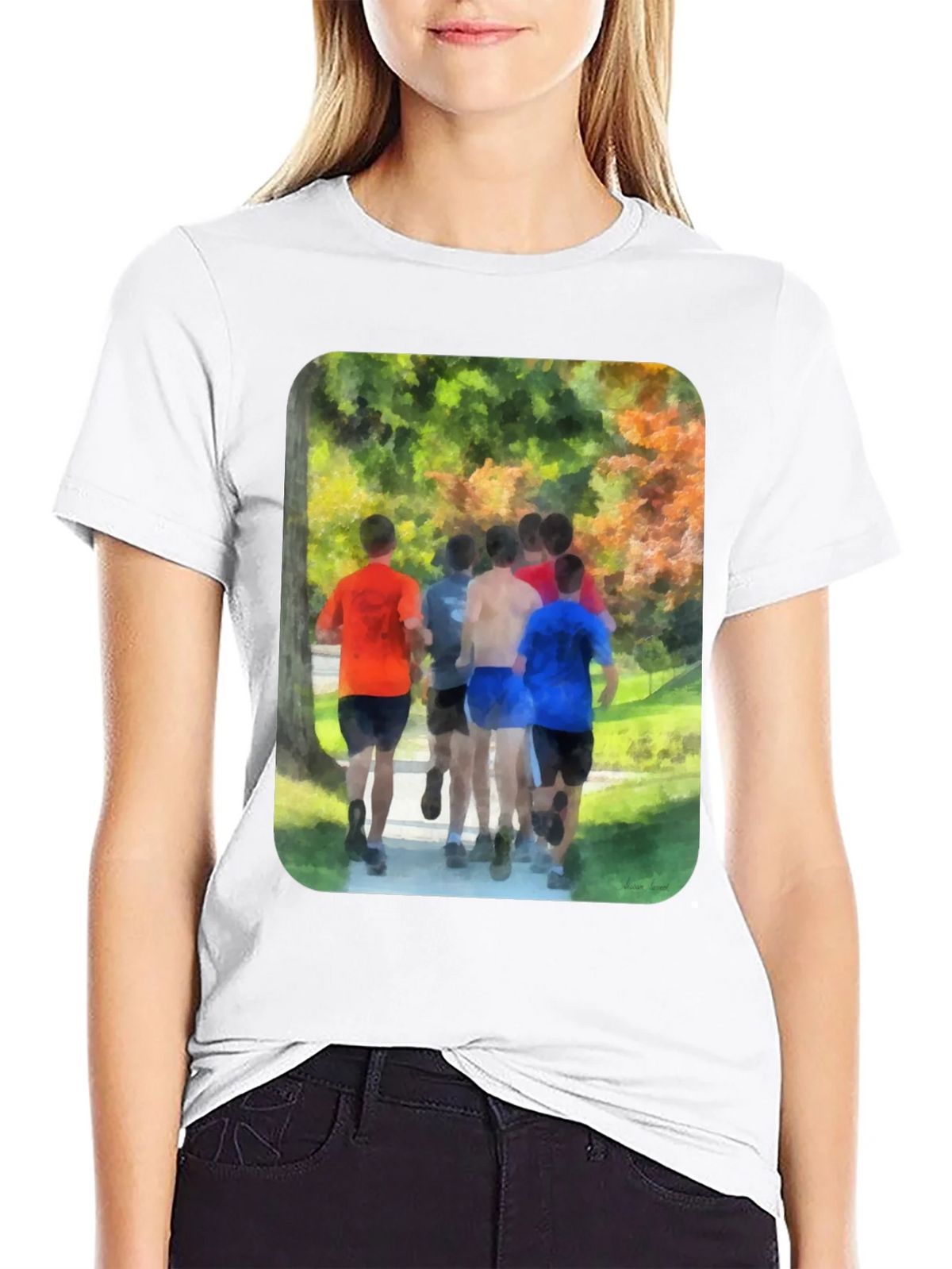 Runners Tee - Artistic Graphic Print product image 2