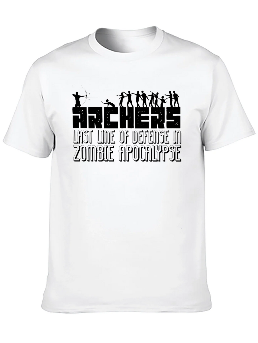 Archers Zombie Apocalypse Defense Graphic Tee product image 4