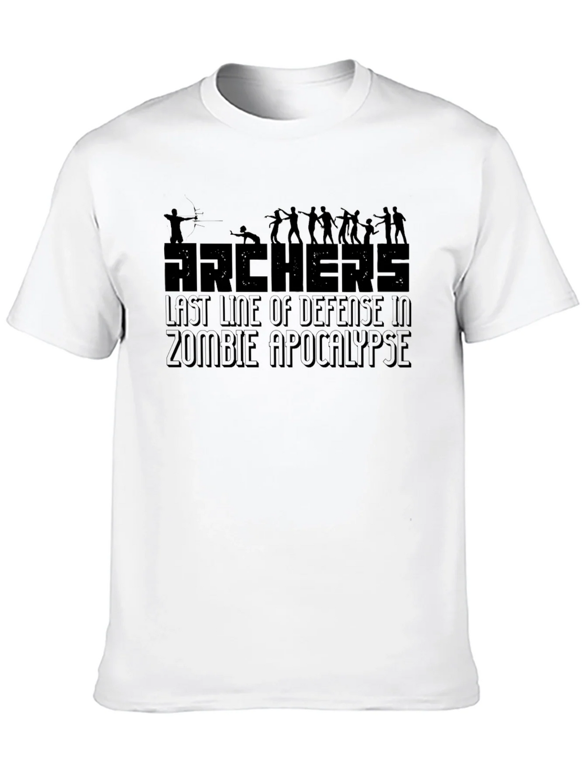 Archers Zombie Apocalypse Defense Graphic Tee product image 4
