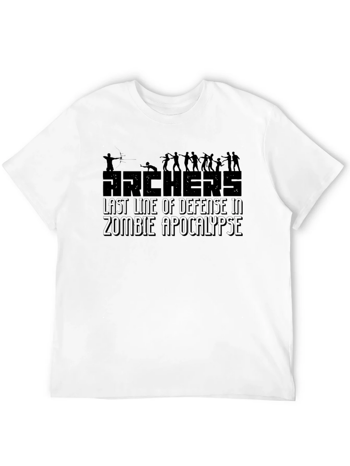 Archers Zombie Apocalypse Defense Graphic Tee product image 5