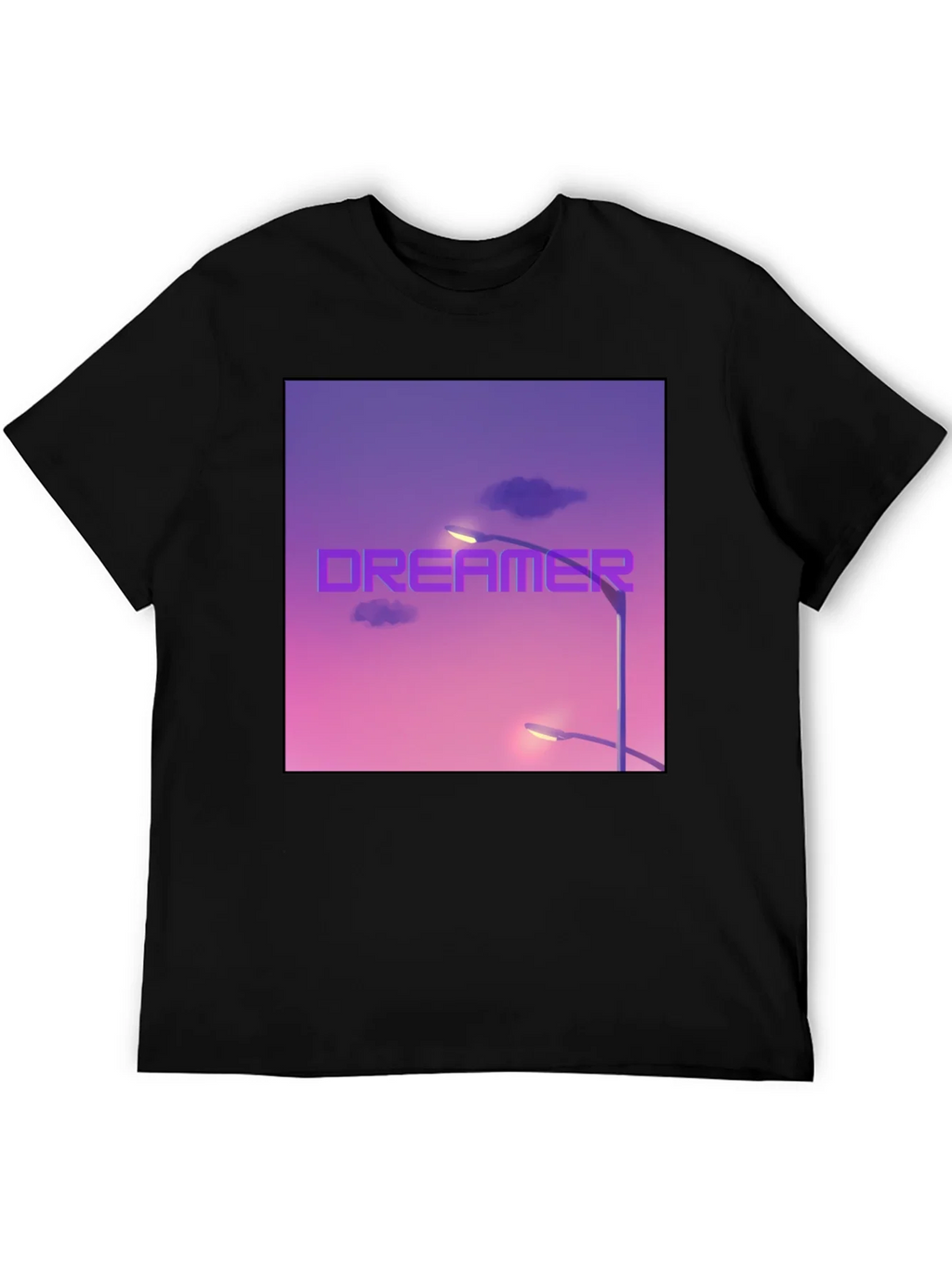 Dreamer Graphic T-Shirt - Black Cotton Tee product image 5