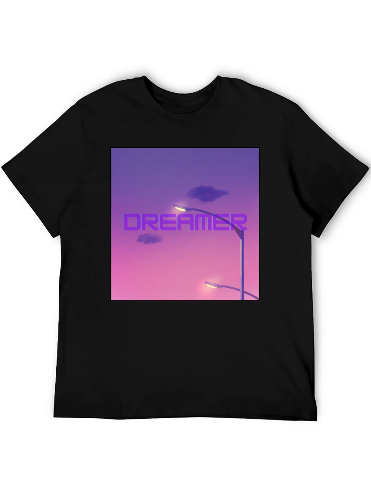 Dreamer Graphic T-Shirt - Black Cotton Tee product image 5