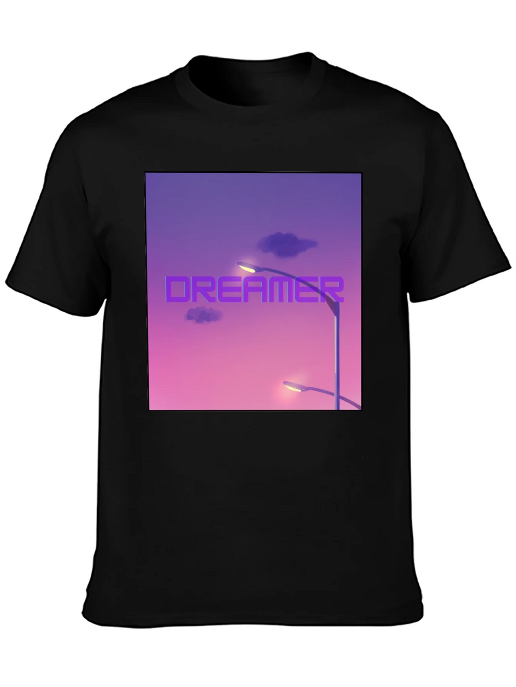 Dreamer Graphic T-Shirt - Black Cotton Tee product image 3