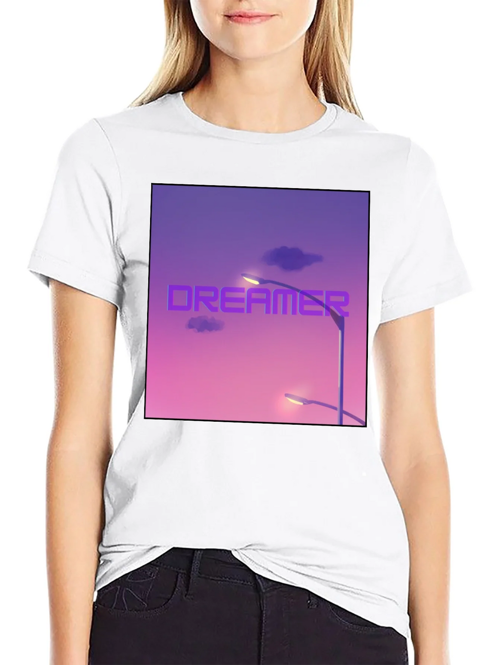 Dreamer Graphic T-Shirt - Black Cotton Tee product image 8