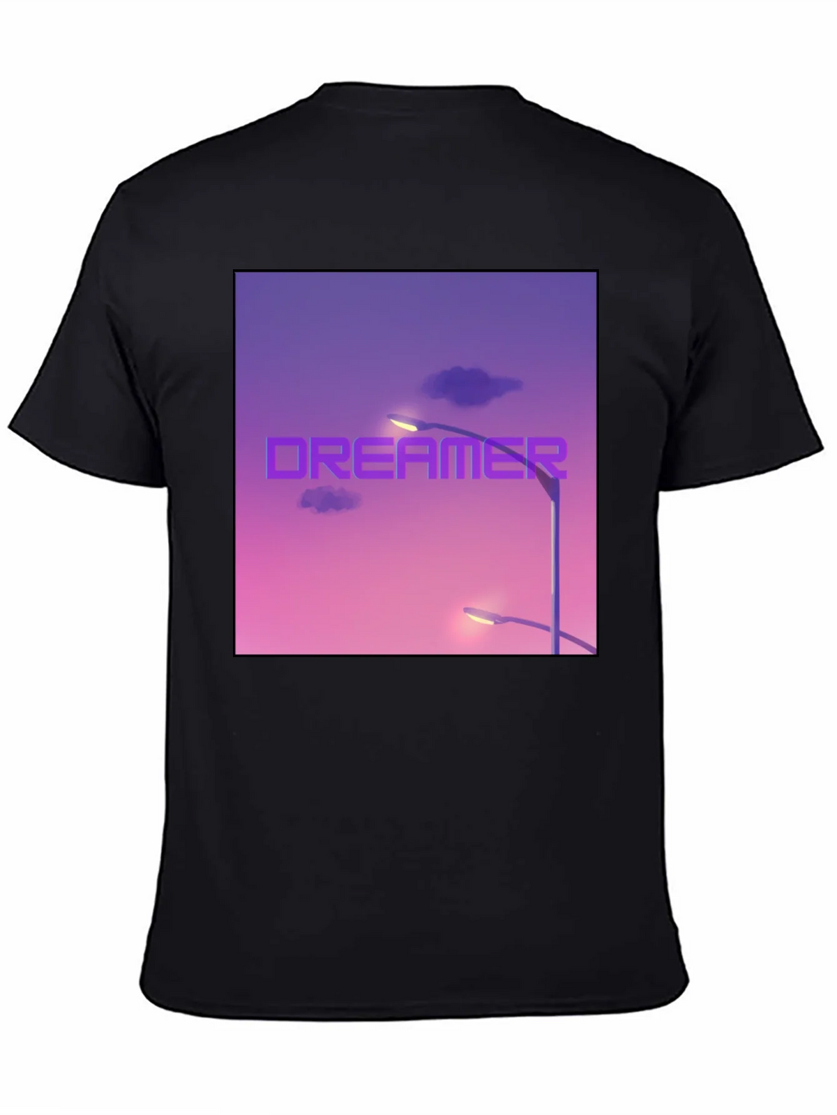 Dreamer Graphic T-Shirt - Black Cotton Tee product image 4