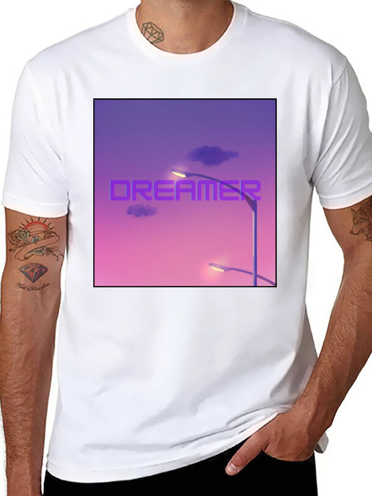 Dreamer Graphic T-Shirt - Black Cotton Tee product image 7